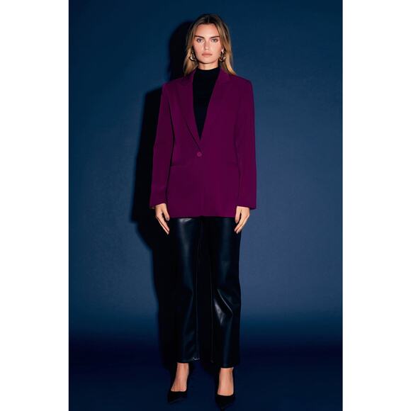 Endless rose single breasted blazer purple sz S proffesional business casual - Picture 3 of 11